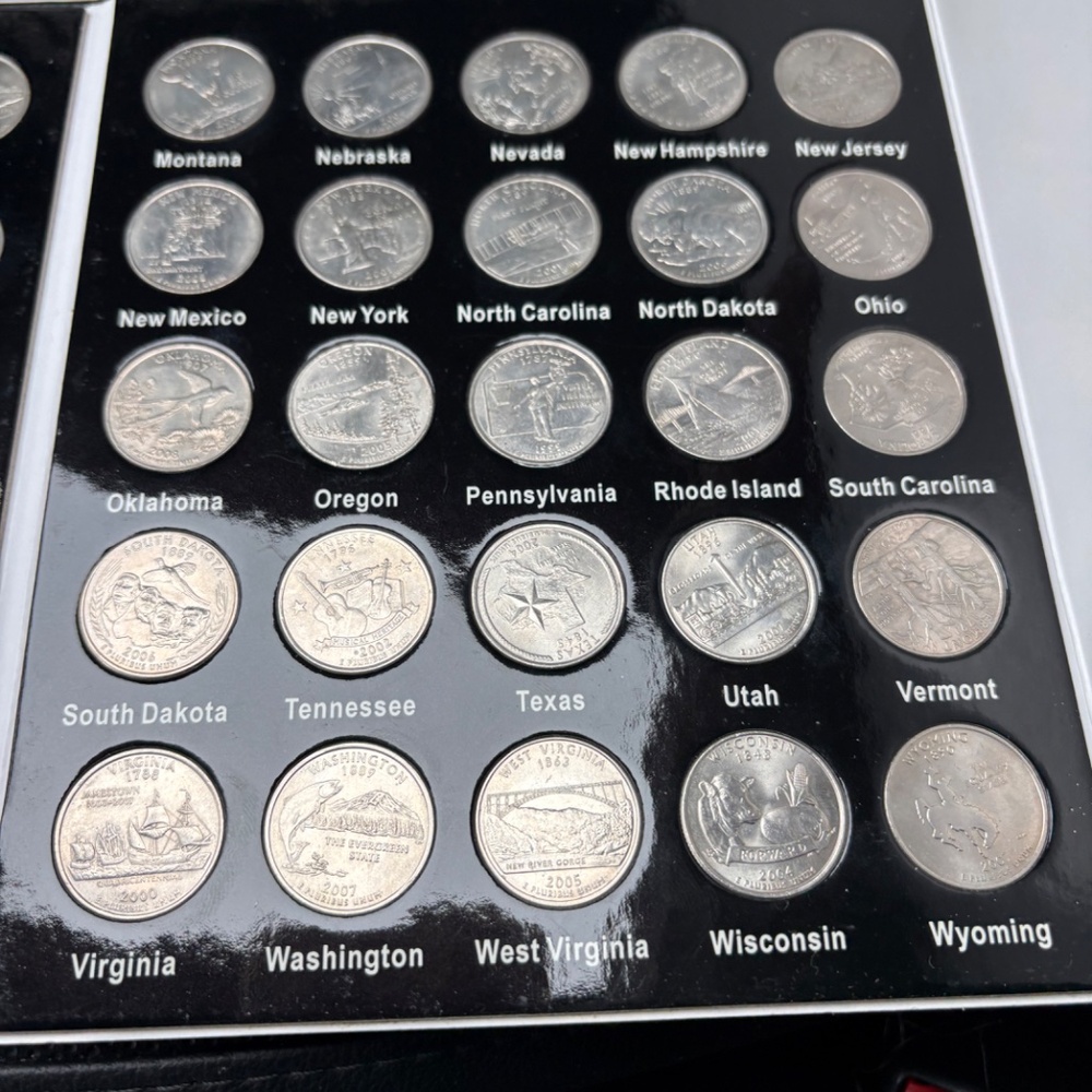 3 Full Sets of 50 State Quarter Collections with Book Holder - Picture 6 of 13